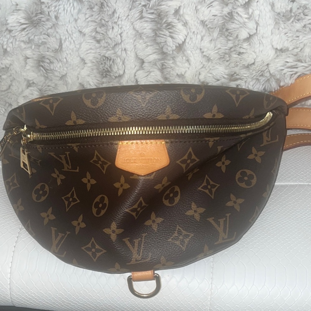 Louis Vuitton Monogram Crossbody Bag in Brown and Tan